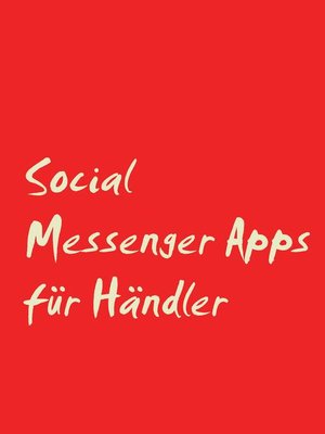cover image of Social Messenger Apps für Händler